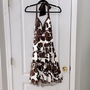 Junior floral halter dress